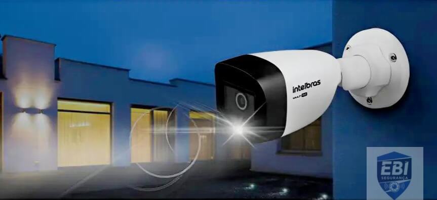 Câmera bullet externa com visão noturna